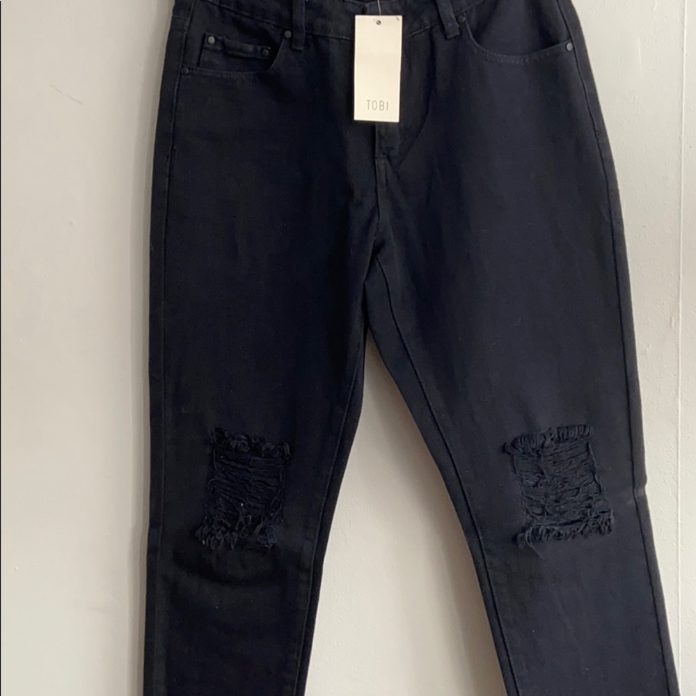 Mid Rise Ripped Tobi Jeans - Picture 2 of 2